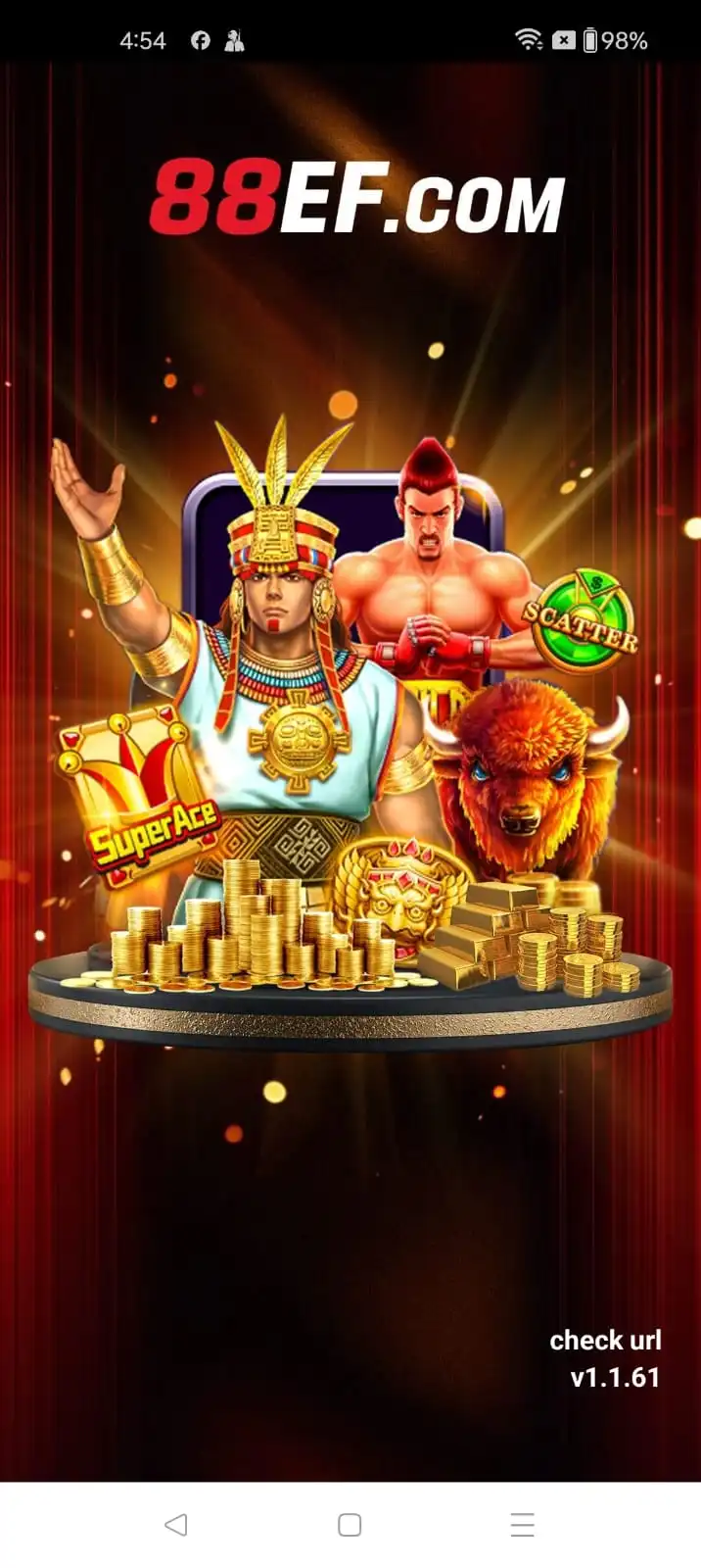 88EF Game Home Screen Screenshot